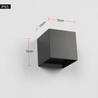 Lámpara De Pared LED Con Bombilla G9 IP65 Impermeable Para Iluminación Interior Y Exterior Decorativa En Aluminio AC220V Negro Y Blanco - details 2