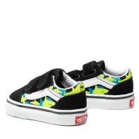 Vans Zapatillas Old Skool Toddler Glow Sharks para niños con cierre velcro - Sneakers Vans para niños y niñas con cierre velcro adherente - details 2