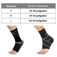 Manguito De Compresión Para Tendinitis De Aquiles Y Fascitis Plantar Soporte De Tobillo Elástico Ajustable Para Deportes Y Actividades Diarias - details 1