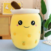 Mini Kawaii Plushies Bubble Tea Lindo Squishy Cojín Suave Pequeño Té De Leche Animal - details 2