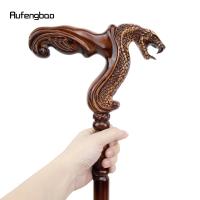 Bastón De Madera Marrón Serpiente Cobrera Moda Decorativo Para Fiesta De Disfraz Y Halloween Bastón De Caminar Cruzado De 93cm Con Punta De Goma - details 7
