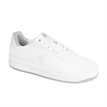 Zapatilla Marca Grand Polo Sneaker Blanca Referencia: GPM514705 Blanco U.S. Grand Polo  Zapatilla Sneaker hombre fabricada en PU color blanca. Detalles de la marca serigafriados en lateral y lengueta. Talón acolchado con serigrafia de bandera EEUU. - 1