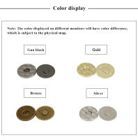 Pack De 10 Botones Magnéticos Finos Para Bolsos 10-18mm Cierre Automático De Metal Adecuado Para Portafotos Y Monederos - details 3