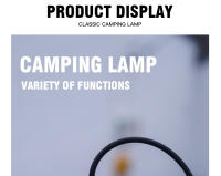 Nueva luz LED para acampar con carga tipo C, luz para tienda de campaña al aire libre con gancho y asa, luz de camping retro - details 12