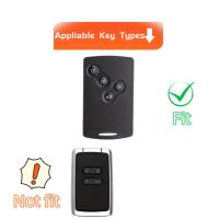 Funda Para Llave De Coche Keyring Compatible Con Renault Megane 2 3 Clio Scenic Duster Kaptur Captur Logan Laguna Zoe Koleos Danilo Nema Fluence Material TPU - details 0