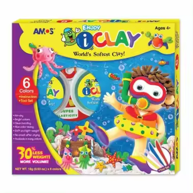 Kit de arcilla polimérica i-Clay de 6 colores - Ideal para proyectos creativos de modelado - 1