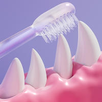 Set De 3 Cepillos Para Mascotas Silicón Azul Y Morado Para Perros Y Gatos Cuidado De Los Dientes Elimina El Aliento Malo Y La Tartaricia Suministros Para Mascotas - details 6