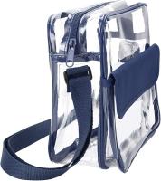 Bandolera Clear Crossbody Messenger with Correa ajustable, Bolso transparente Monedero transparente para Mujeres Hombres | Impermeable - details 0