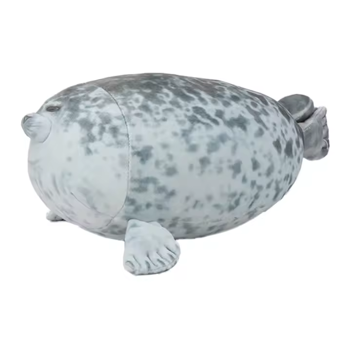 Cojín De Peluche De 30cm En Forma De Seal Simulación Animal Suave Para Decoración De Habitación De Niños Juguete De Peluche Para Regalo De Cumpleaños - 1