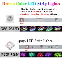 Tiras LED RGBIC WS2812B 3M DC 5V Con Control Remoto Bluetooth APP Para Decoración De Habitación Sala De Estar TV PC Luz Atmosférica - details 1