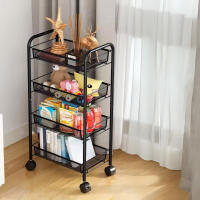 LUTODY - Carro de Almacenamiento Organizador Metálico de Varios Niveles con Ruedas, Carrito Auxiliar Compacto, Verdulero, Frutero, Multiuso para Cocina - details 2