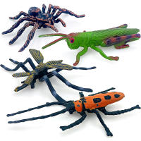 Juego De 12 Figuras De Animales Miniatura Insectos Y Reptiles Educativo Para Niños Juguetes De Halloween Escarabajo Mantis Cicada Lurio - details 4