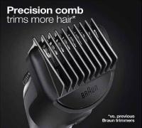 BRAUN BT3221 Recortadora de barba, 20 configuraciones de longitud, con dial de precisión, 50 min de uso, negro - details 2