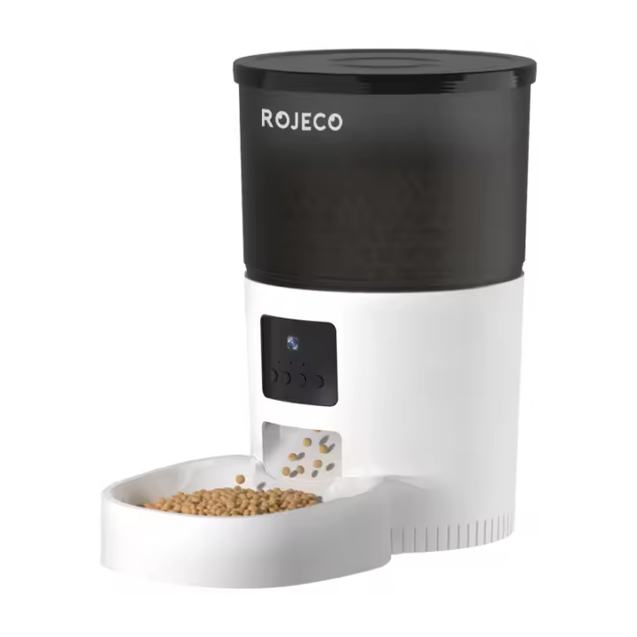 ROJECO Dispensador Inteligente De Alimentos Para Gatos Y Perros 3L Recargable Con WIFI Control Remoto Para Alimentación Automática - 1