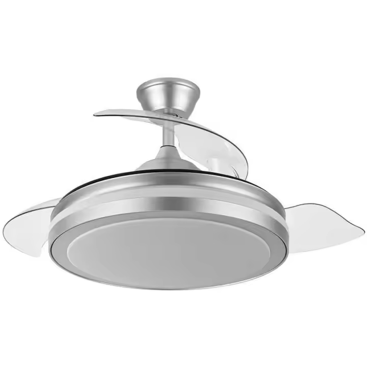 VENTILADOR DC ESPARTA 72W 6120LM PLATA 3 ASPAS - 1