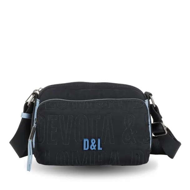 Devota & Lomba Bandolera Triple Compartimento de Mujer - Colección Border - Bolsillo Trasero - Ref 241490 - Medidas 24x16x8cm - Nueva Colección 24 - - 1