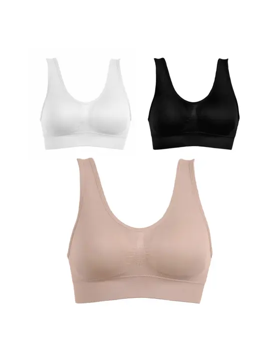 Mediawave Store Breathable Stretch String Sports Top Bra - 1