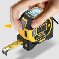 Medidor De Distancia Láser 3 En 1 Con Retroiluminación Medidor De Medida De 5M Y Regla LCD Para Construcción Y Medición - details 7