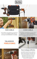 Black & Decker KIT: Taladro Percutor 850W, BEH850KA32-QS + 32 Accesorios, Empuñadura Lateral y Caja 16" | ¡Todo lo que Necesitas en un Solo Kit! - details 0