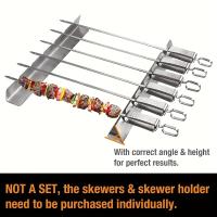 2pcs Soporte Para Kebab Universal Adecuado Para Barbacoa Herramientas De BBQ Para Cocina Patio Hogar Camping Metal Inoxidable - details 2