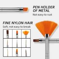Set De 5 Pinceles Para Manicura Y Arte De Uñas DianaBeauty ABS Herramientas Para Gel Y Polvo De Acrílico Uso Profesional Y Doméstico - details 3
