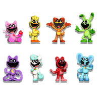 Juego De Figuras De Juguetes Smiling Critters 8PCS Con Gato Y Perro Sonriente Set De Figuras De Acción Para Adultos PVC Tamaño 10-15cm - details 1