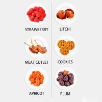 Deshidratador de frutas, máquina deshidratadora de alimentos, 5 bandejas apilables de acero inoxidable, secador de carne seca con secado por aire caliente de 110 V, conservador de alimentos eléctrico para frutas y verduras (blanco) - details 6