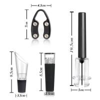 Nueva Abrazadera De Vino Con Bomba De Aire Y Presión Vacío Tapa De Vino Rojo Tapa De Cerveza Herramienta De Sacacorchos De Acero Inoxidable - details 4