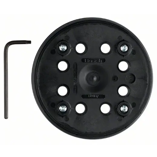 Bosch Professionnal Plato de lija (Ø 125 mm, dureza media, con sistema autoadhesivo, accesorio para lijadora excéntrica PEX 270 A/PEX AE) - 1