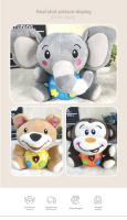 Muñeco De Peluche Educativo Para Bebés Con Sonido Y Luz Electrónica Animal De Alivio Del Cómodo Relleno De PP Adecuado Para Edades 3-12 Años - details 8