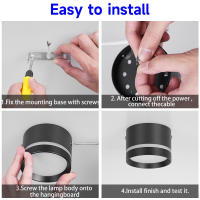 Lámpara De Techo LED Plegable 220V COB Para Sala De Estar Y Cocina Luz Neutral Sobre La Superficie Instalación Para Interiores - details 8
