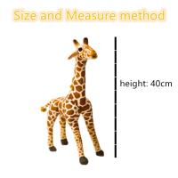 Juguete De Peluche Giraffa Simulación De 40CM Para Niños Y Bebés Decoración De Habitación De Niños Regalo De Cumpleaños Animal Realista De Tamaño Grande - details 3