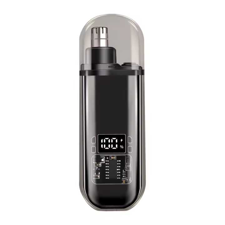 Mini Aparato De Peluquería Para Nariz Y Barba Recargable Con Dos Hojas Rotativas 360 Electrica Para Hombres Corte De Pelo Y Cejas - 1