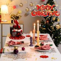 20PCS Alfombrillas De Navidad Con Forma De Copo De Nieve Para Restaurante Y Hotel Decoración De Mesa Ecológicas Redondas Para Hogar - details 3