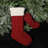 Nueva Year Navidad Calzón De Papá Noel Navidad Bolsa De Regalos De Navidad Tejida Con Lana Decoración De Árbol De Navidad Para El Hogar - details 3