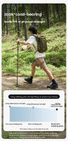 MOBI GARDEN Palo De Camuflaje Ultraligero De Aleación De Aluminio Plegable Para Senderismo Profesional Y Excursionismo - details 5