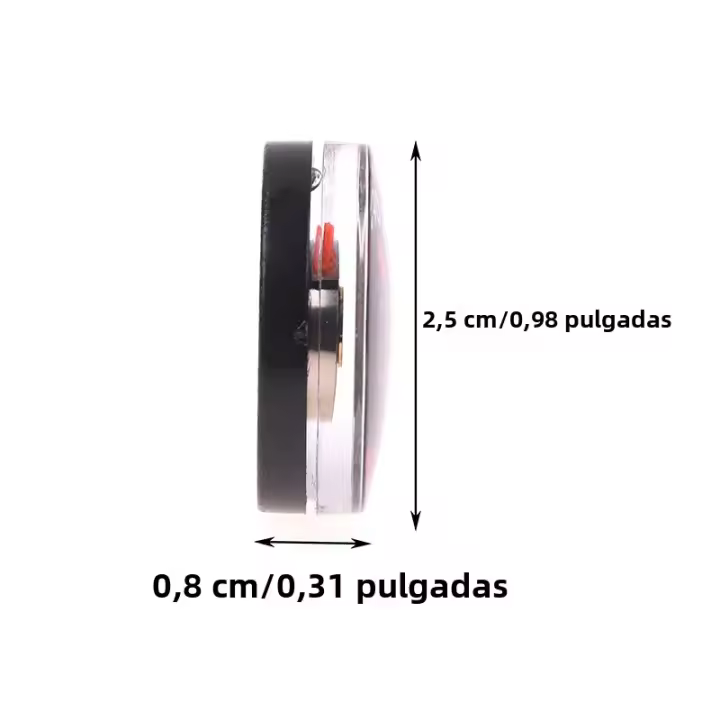 Termómetro De Precisión Alta 27MM Para Interior Exterior Jardín Y Hogar Medidor De Temperatura Redondo Y Cuadrado Verde Rango -20~70°C - 1