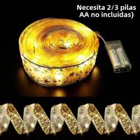 Luces De Enredadera LED Para Decoración De Navidad Y Año Nuevo Adornos Para Árbol De Navidad Y Hogar Cuerda De Luz De Hadas DIY Bolas De Navidad Multicolor Tamaño 2M 5M 10M - details 3