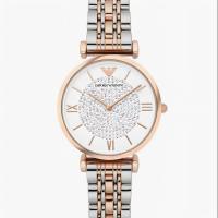 Reloj AR1926 para mujer, de acero bicolor y oro rosa, resistente al agua. - details 0
