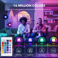 Bombilla LED Inteligente Con Control Remoto Y Cambio De Color Recuerda El Color RGB Siete Colores Fuente De Alimentación AC Vida Media 10000 Horas Base E27 Para Sala De Estar - details 1