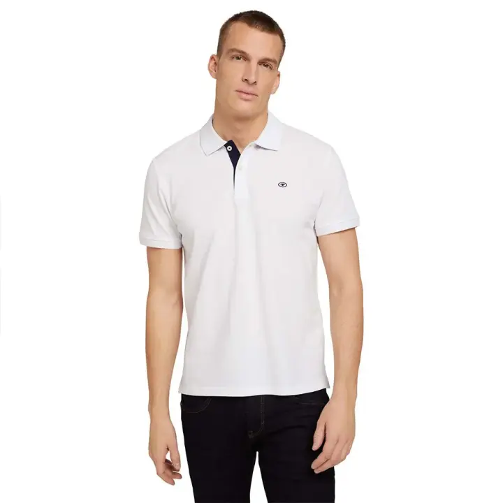 Tom Tailor Polo De Manga Corta Basic Contrast - 1