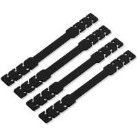 Ociodual 4 Salva Orejas Extensores Elásticos Flexibles Negras para Mascarilla Ajustables Antipresión Ganchos de Silicona Goma - details 1