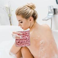 Bola De Baño Creativa 2 En 1 Toalla Loofah Con Cierre De Cordón Exfoliante Suave Esponja De Ducha Herramienta De Cuidado De Piel - details 37
