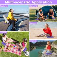 Soporte plegable y portátil con Bolsa de Transporte. Esterilla Ligera para camping, Parque, picnic y senderismo (Morado). - details 2