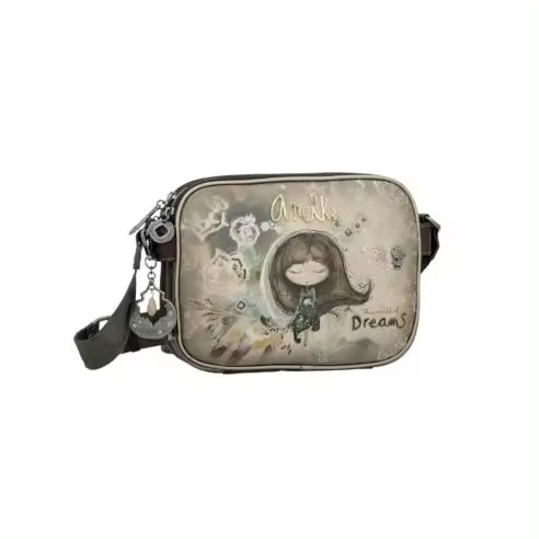 Anekke Real Bandolera Estampada Triple Compartimento - Bolsillo Trasero - Ref 41703-188 - Medidas 25 x 19 x 6 Cm - Otoño/Invierno 25 - - 1