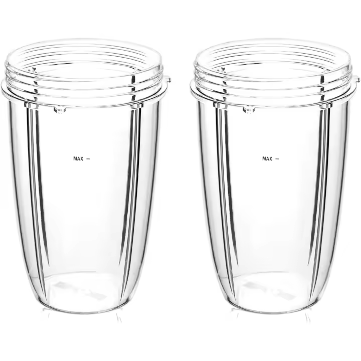 24oz Juicer Cups Compatible with Nutribullet 600W 900W Blenders, Juicer Replacement Parts (2 Pack) - 1