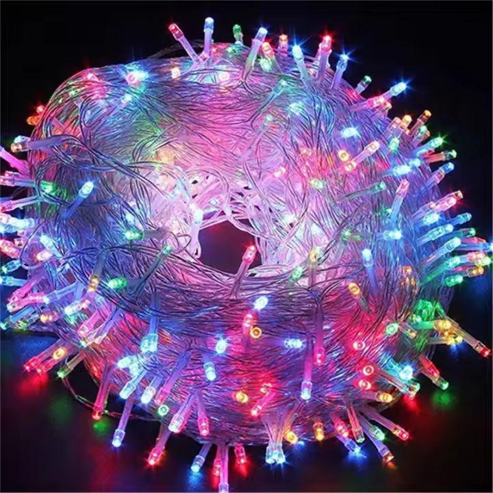 Luces LED De Navidad Para Exterior 20M 10M 220V EU Decoración De Cuerda Para Fiesta Boda Guirnalda Luz De LED Para Festivales - 1