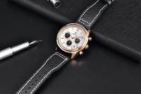 Reloj De Pulsera De Cuarzo BENYAR 2024 Para Hombre Marca De Lujo Cronógrafo Deportivo Resistente Al Agua De Acero Inoxidable Con Correa De Cuero Relojes Hombre - details 19