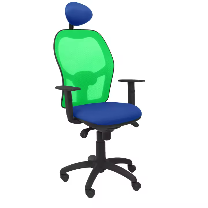 Silla Ergonómica Piqueras Y Crespo con Malla Transpirable y Cabecero Fijo - 1