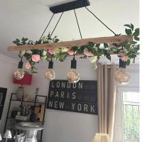 Guirnalda De Pekoe Rosa De Seda Con Hojas Y Ramas De Iva Para Decoración De Bodas Y Fiestas Colgante Para Pared Y Jardín - details 4